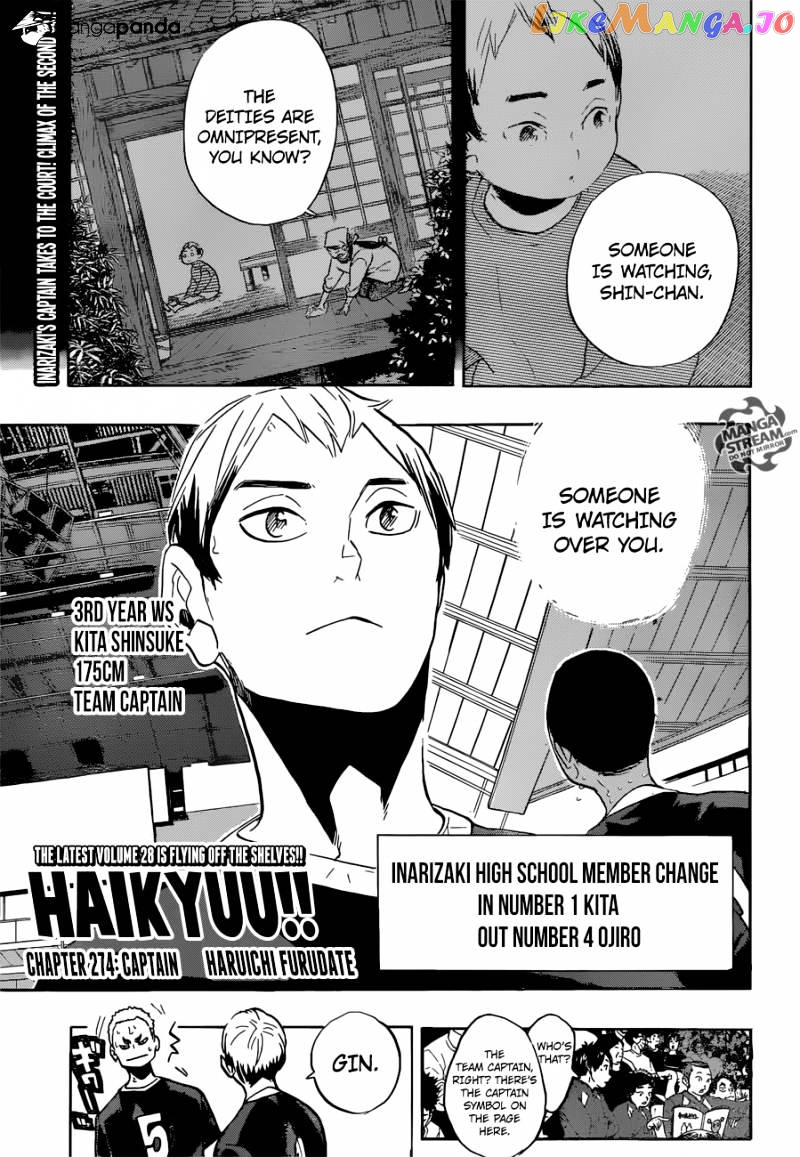 Haikyuu!!, Chapter 274 image 01